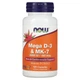 Вітамін D3 з вітаміном К2 NOW Foods (Mega D-3&MK-7) 5000 МО/180 мкг 60 капсул NOW00384 - зображення 2