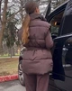 Жилетка жіноча з поясом шоколадний M - зображення 2