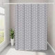 Шторка для ванной и душа Bathlux 180 x 180 в ванную комнату водоотталкивающая, Серая 20034 - изображение 2