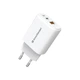 Зарядний пристрій ArmorStandart AR-T252WEU 25W GaN USB-C+ USB-A White (ARM89532) - зображення 4