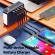 Повербанк з ліхтариком Remax FP-5 60000mAh 27W 3хUSB/2xType-C сірий - зображення 3