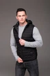Жилетка R&Q чоловіча з капюшоном стьобана 3XL чорна (2474) - зображення 9