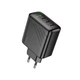Мережевий Зарядний Пристрій Hoco CS27A 3USB-C/1USB PD/QC 67W Чорний - изображение 1
