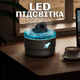 Зволожувач повітря гармата Аромадифузор з LED-підсвіткою й таймером Нічник для дому Білий TC - зображення 3