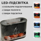 Нічник зволожувач повітря Дифузор LED 3в1 Соляна лампа камін із підсвіткою для дому або офісу Чорний TC - зображення 2
