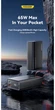 Внешний аккумулятор Essager F2014 Power Bank с поддержкой быстрой зарядки PD 65W Емкостью 20 000mAh для iPhone 17, 16, 15, ноутбуков и Mac Black - изображение 6