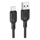 Кабель для зарядки и передачи данных USB Borofone BX113 Silicone fast charging 2.4A USB-A to Micro - USB 2 метра Black - изображение 2