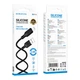 Кабель для зарядки и передачи данных USB Borofone BX113 Silicone fast charging 2.4A USB-A to Micro - USB 2 метра Black - изображение 1
