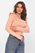 Кофта женская с рюшами однотонная розового цвета Fashion размер 42-44 (210185) - изображение 2
