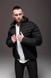 Куртка утеплена стьобана знімний капюшон чорний 3XL - изображение 6