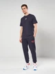 Футболка хлопковая длинная мужская Puma Essentials Foundation 69291216 L New Navy (4069161719691) - изображение 3