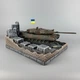 Штоф сувенірний ручної роботи з деталізованим танком "Leopard 2A6" (без посуду) | Підставка для стопок та пляшки PA_1168 - зображення 3