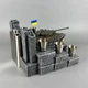 Подарунковий набір штоф металева фляга 300 мл + стопки ручної роботи "Т-72Б" на подарунок для військовослужбоця PA_1074_1 - зображення 6