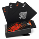 Карты игральные покерные черные пластиковые SP-Sport Poker 3466-1 54 карты Black-Red - изображение 6