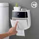 Держатель для туалетной бумаги клеящийся BP-16 WHITE/BLACK - изображение 7
