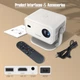 Проектор Magcubic L018, 1080P 650ANSI 4K Android 11 360° Автофокус Wifi6 BT5.2 - изображение 8