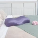 Ортопедическая подушка от морщин сна и утренней отечности кожи Beauty Balance, шёлковая наволочка, цвет Лаванда, 65х33х13 см - изображение 2