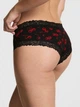 Жіночі трусики Victoria's Secret (292134352895) PINK WinkTM Lace-Trim Cheeky XL чорні - зображення 2