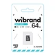 Карта MicroSDXC Wibrand память 64gb UHS-1 10 Class Черный - изображение 1