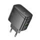 Зарядное устройство Hoco CS63A GAN Intelligent Balance 1USB/1USB-C функция быстрой зарядки PD65W/QC Black - изображение 2