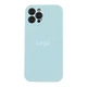 Чохол Silicone Case Full Size with Frame для iPhone 12 Pro Max 58.Skyblue - изображение 1