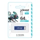 USB флеш-накопичувач Wibrand 64gb Chameleon Синій - зображення 2