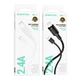 Кабель USB Borofone BX111 Lightning 2.4A Чорний - зображення 3