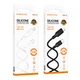 Кабель для зарядки и передачи данных USB Borofone BX113 Silicone fast charging PD27W/3A Type-C to Lightning 1 метр White - изображение 3
