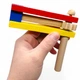 Развивающая игрушка-трещотка, цветная деревянная, 12.5 см MIC RZV106 - изображение 2
