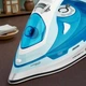 Утюг ROTEX RIC-C Ultra Glide Plus с керамическим покрытием 2800 Вт с вертикальным отпариванием синий (36) - изображение 4