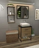 Комплект меблів у ванну кімнату в стилі лофт EcoLoft Lazaro DSP-1407-1 Дуб Аппалачі - зображення 3