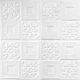 Декоративна самоклеюча 3Д панель Sticker Wall на стіни, на стелю фігури 700х700х5мм SW-00000006 - зображення 1