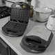 Вафельница Domotec MS с антипригарным покртием 1000 Вт электровафельница черная (SO77) - изображение 6