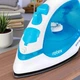 Утюг ROTEX RIC-N Eco Glide с керамическим покрытием 1600 Вт с вертикальным отпариванием синий (8I) - изображение 6
