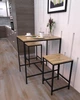 Напівбарний табурет стілець в стилі лофт EcoLoft Віасто DSP-1405-1 Дуб Аппалачі - зображення 2