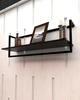 Настенная полка в стиле лофт EcoLoft Скайлін DSP-1410-5 Черный - изображение 2
