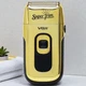Электробритва VGR V аккумуляторная 1200 mA шейвер с 3 скоростями зарядка USB дисплей золотой (Z33) - изображение 1