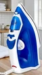 Утюг ROTEX RIC-S Super Glide с керамическим покрытием 2200 Вт с вертикальным отпариванием синий (OZ) - изображение 7