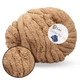 Lady Yarn Chunky Blanket, Коричневий Тедді PL168 - товста плюшева пряжа Чанкі Бланкет, 300 г / 33 м, для пледів і об'ємних виробів - зображення 1