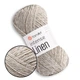 YarnArt Intense Linen, Лляний туман №4100 - пряжа льон з ліоцелем, 50 г / 175 м, для літніх топів і ажурних виробів - зображення 1