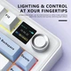 Ігрова Клавіатура AULA F75 MAX Blue-White Бездротова Механічна 2.4G/Bluetooth/USB type-c RGB Підсвічування З Підтримкою HOT-SWAP - зображення 4
