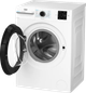 Стиральная машина Beko BM1WFSU38033WB фронтальная, 8кг, 1000, A, 55см, дисплей, инвертор, пар, белый - изображение 1