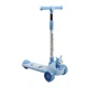 Детский трёхколёсный самокат Skyper KR-11/6093 со светящимися PU колёсами 125×40 мм, музыкой, подсветкой платформы и складным рулём - изображение 4