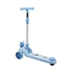 Детский трёхколёсный самокат Skyper KR-11/6093 со светящимися PU колёсами 125×40 мм, музыкой, подсветкой платформы и складным рулём - изображение 5