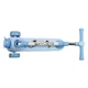 Детский трёхколёсный самокат Skyper KR-11/6093 со светящимися PU колёсами 125×40 мм, музыкой, подсветкой платформы и складным рулём - изображение 8