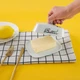 Классическая керамическая масленка для масла 250 г с ручкой, бело-черная - изображение 3