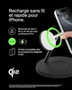 Зарядний пристрій бездротовий Belkin 3в1 Magnetic Pad Qi2 15Вт Чорний (WIZ032KQBK) - зображення 3