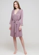 Женский комплект из вискозы для сна и дома халат+рубашка Cotpark ADET 16051в 4XL сиреневый - изображение 1