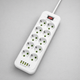 Мережевий фільтр-подовжувач USB D10 10×220В + 4×USB + 1×Type-C 5 м Білий - зображення 1