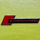 Эмблема шильдик логотип значок Supercharger наклейка на крылья Аudi ЧЁРНЫЙ ГЛЯНЕЦ С КРАСНЫМ (1шт) 4F0 853 601 A Y9B - изображение 5